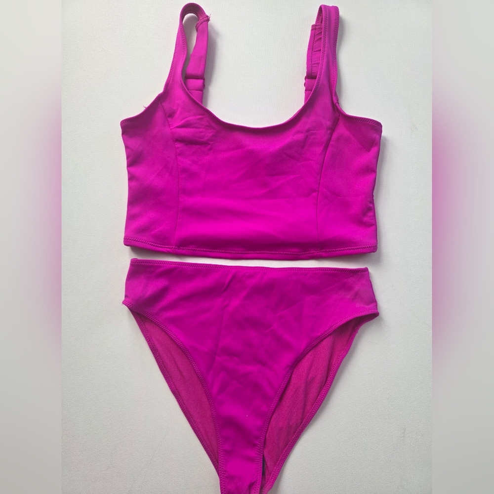 Good American Fuchsia Bikini Set